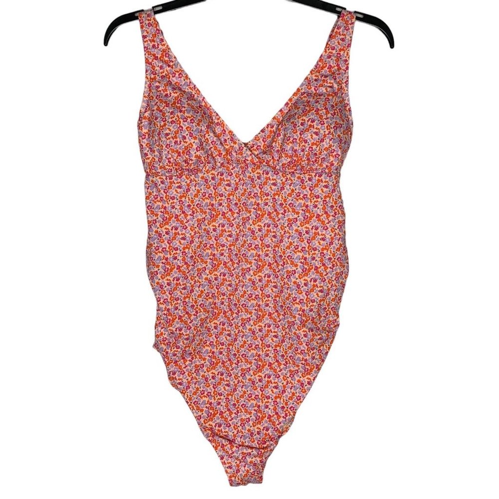 Amazon Essentials One Piece Maternity Swimsuit Size Medium Multi Color Floral